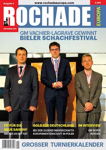 Schachzeitung Rochade Europa 2015 09 Titelseite