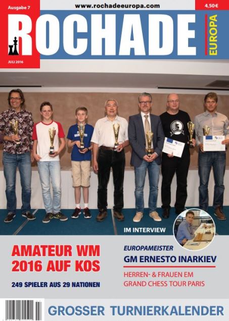Schachzeitung Rochade Europa 2016 07 Titelseite