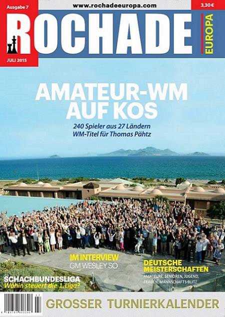 Schachzeitung Rochade Europa 2015 07 Titelseite