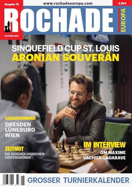 Schachzeitung Rochade Europa 2015 10 Titelseite