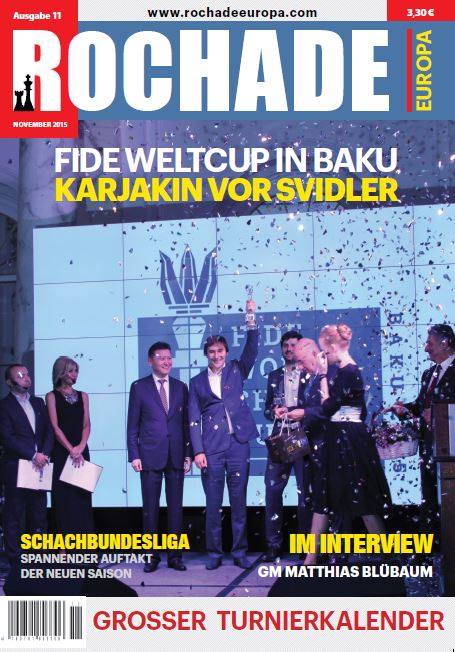 Schachzeitung Rochade Europa 2015 11 Titelseite