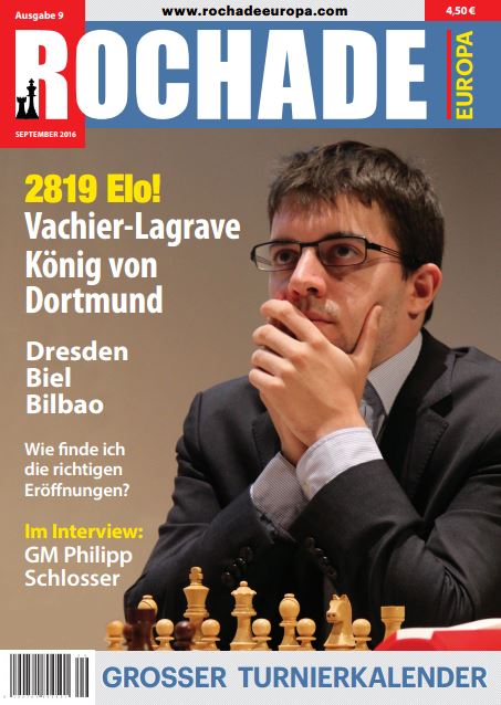 Schachzeitung Rochade Europa 2016 09 Titelseite
