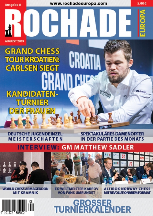 Rochade Schachzeitung 2019/08 Cover
